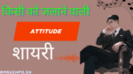किसी को जलाने वाली एटीट्यूड शायरी
